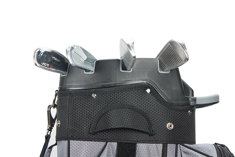 PGM Golf Cart Bag 14 Way Organizer Divider Silent Top Waterproof Bag/black