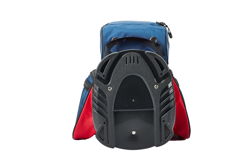 Sac de chariot de golf PGM 14 compartiments avec compartiment de rangement et compartiment silencieux, sac étanche/bleu