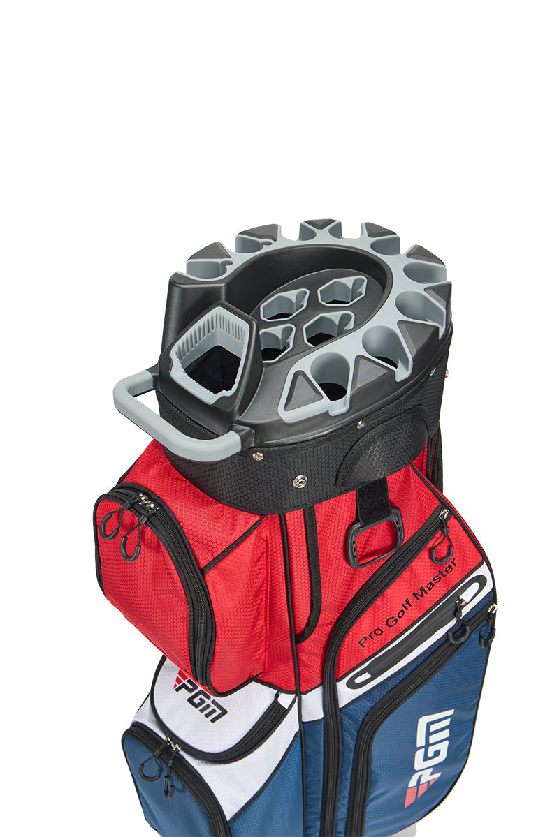 PGM Golf Cart Bag 14 Way Organizer Divider Silent Top Waterproof Bag/Blue