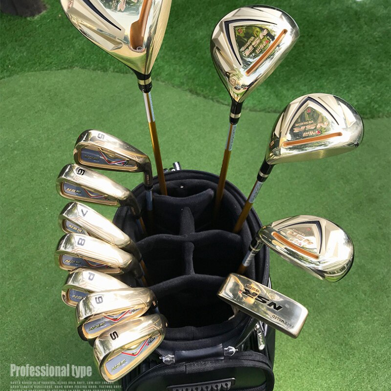 Ensemble de clubs de golf pour hommes PGM Ensembles de sports de golf professionnels à angle réglable et à manche interchangeable pour hommes droitiers MTG017