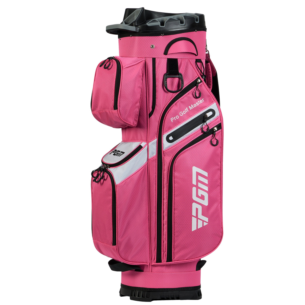Sac de chariot de golf PGM avec compartiment à 14 compartiments et compartiment silencieux, sac étanche/noir