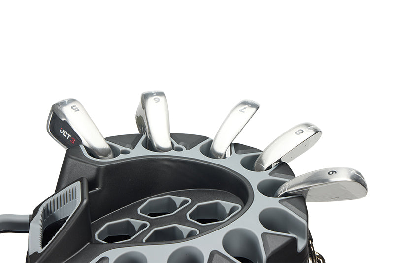 PGM Golf Cart Bag 14 Way Organizer Divider Silent Top Waterproof Bag/black