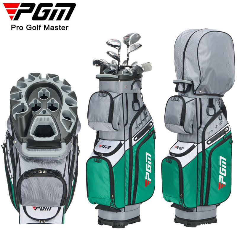 Sac de chariot de golf PGM 14 compartiments avec compartiment de rangement et compartiment silencieux, sac étanche/bleu