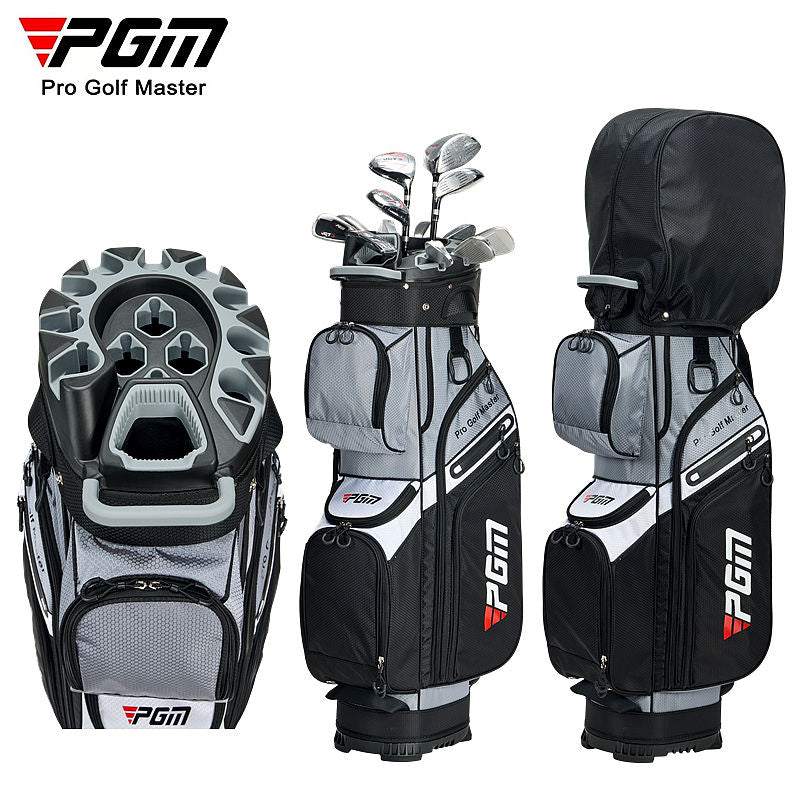 PGM Golf Cart Bag 14 Way Organizer Divider Silent Top Waterproof Bag/black