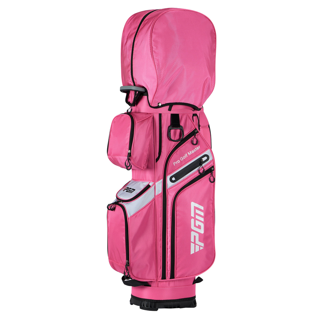 Sac de chariot de golf PGM avec compartiment à 14 compartiments et compartiment silencieux, sac étanche/noir