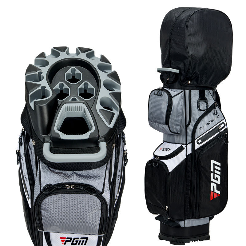 PGM Golf Cart Bag 14 Way Organizer Divider Silent Top Waterproof Bag/black